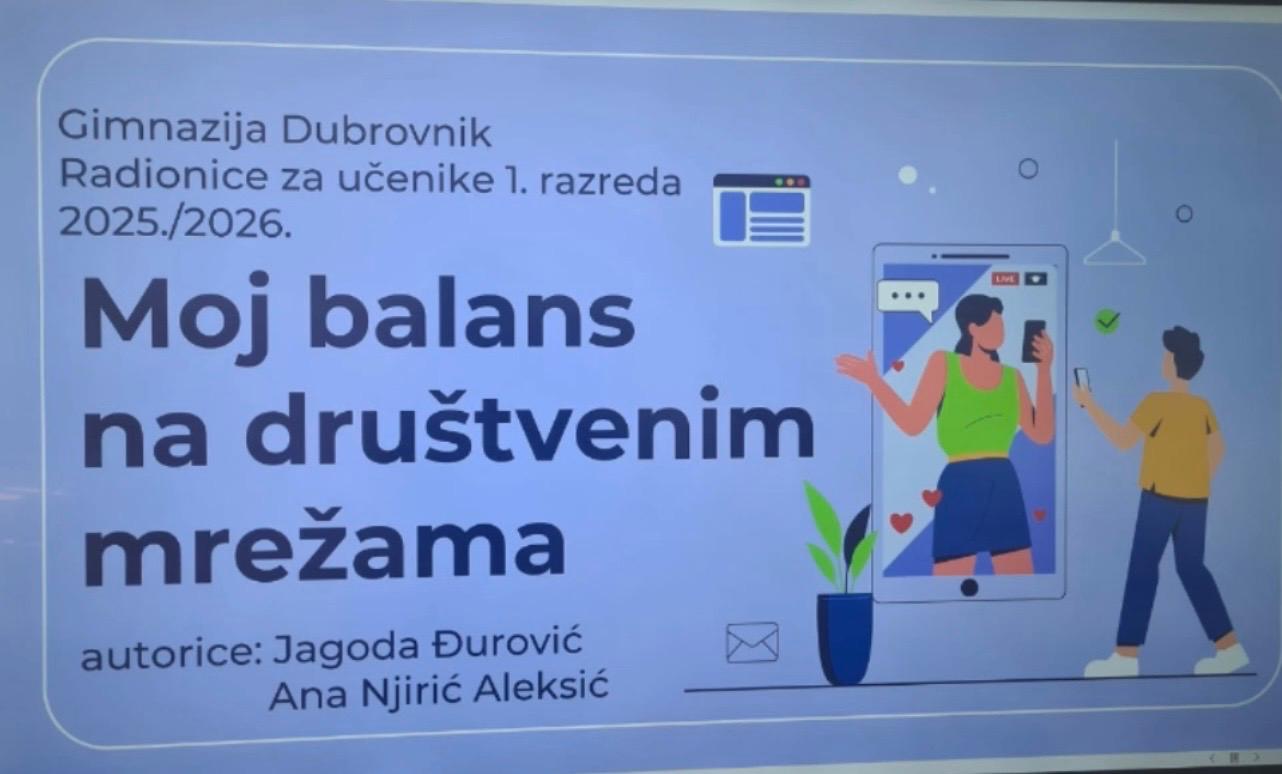 PROJEKT MEDIJSKE PISMENOSTI U GIMNAZIJI DUBROVNIK